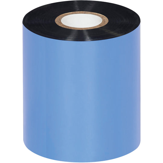 3.14" x 1476' Black Zebra Thermal Transfer Ribbons - Wax 24/Case