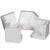 3 3/4 x 3 3/4 x 3 3/4 O.D. (3 x 3 x 3 I.D.) Square Poly Foam Corner Protectors 3/4 Thick 400/Case