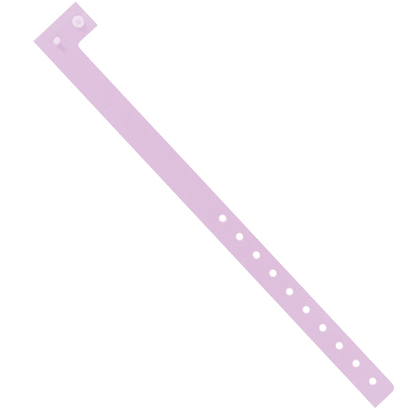 3/4" x 10" Lavender Plastic Wristbands 500/Case