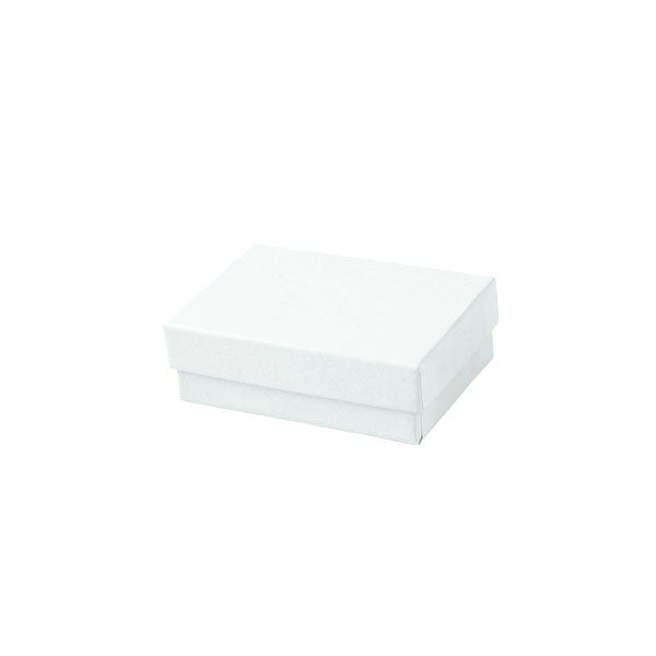 3 5/8 x 2 5/8 x 1 1/4 White Swirl Jewelry Box 100/Case