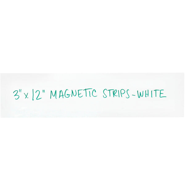 3 x 12 White Warehouse Labels - Magnetic Strips 25/Case