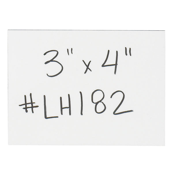 3 x 4 White Warehouse Labels - Magnetic Strips 25/Case