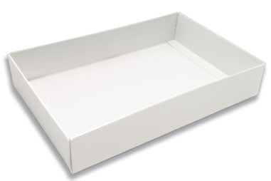 11 x 7-1/4 x 2 White 3 lb. Rectangular Candy Box BASE 250/Case