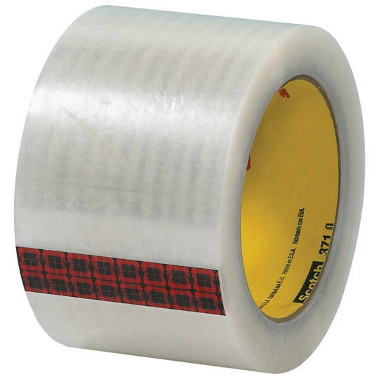 3" x 110 Yard Clear #371 (2 mil) 3M Carton Sealing Tape 24/Case