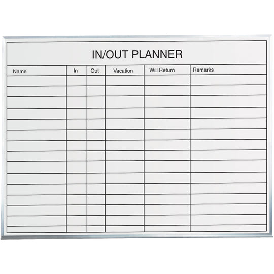 3 x 2' In/Out Staff Dry Erase Board