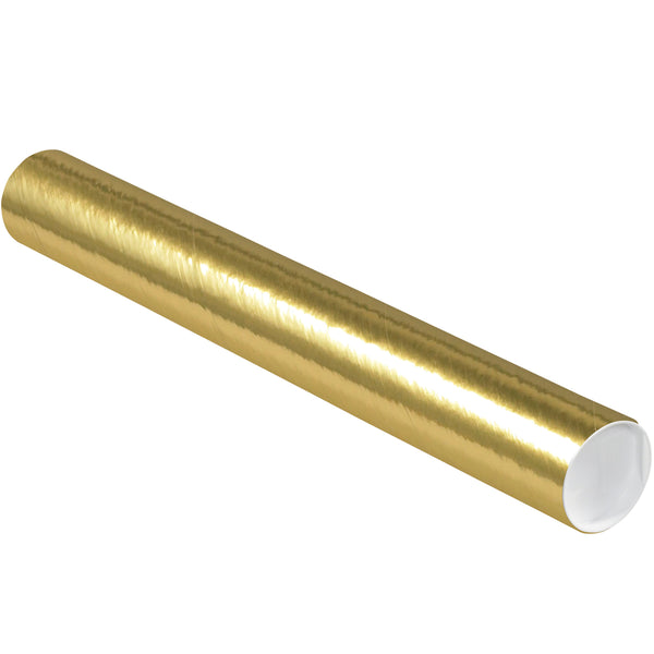 gold mailing tubes