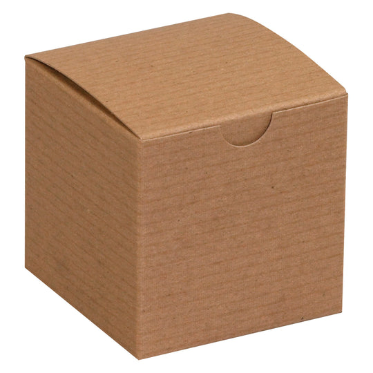 3 x 3 x 3 Kraft (Brown) Gift Box 100/Case