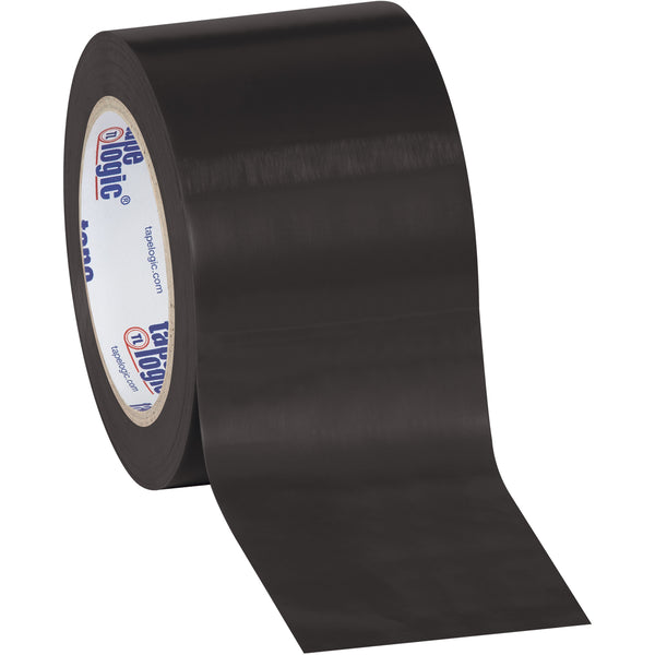 3" x 36 yds. Black Solid Vinyl Safety Tape 3/Case