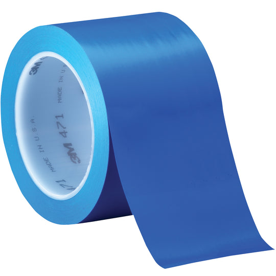3" x 36 yds. Blue 3M 471 Vinyl Tape 3/Case