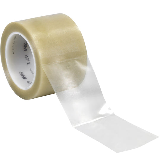 3" x 36 yds. Clear 3M 471 Vinyl Tape 3/Case