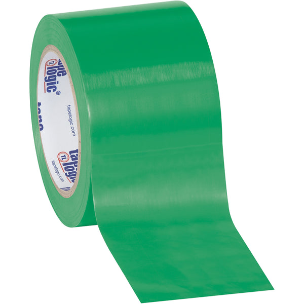 3" x 36 yds. Green Solid Vinyl Safety Tape 16/Case