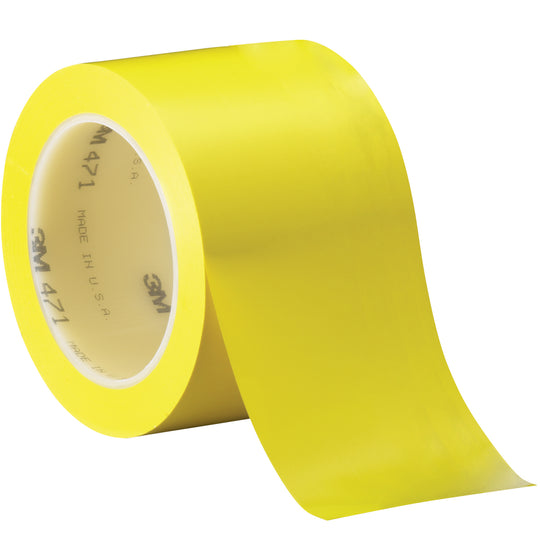 3" x 36 yds. Yellow 3M 471 Vinyl Tape 3/Case