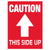 Caution (Arrow) This Side Up Labels (3 x 4) 500/Roll