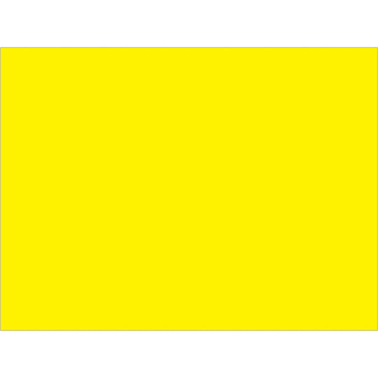 3 x 4" Fluorescent Yellow Inventory Rectangle Labels 500/Roll