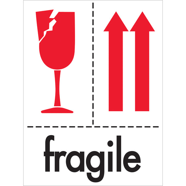 Fragile Labels (3 x 4) 500/Roll