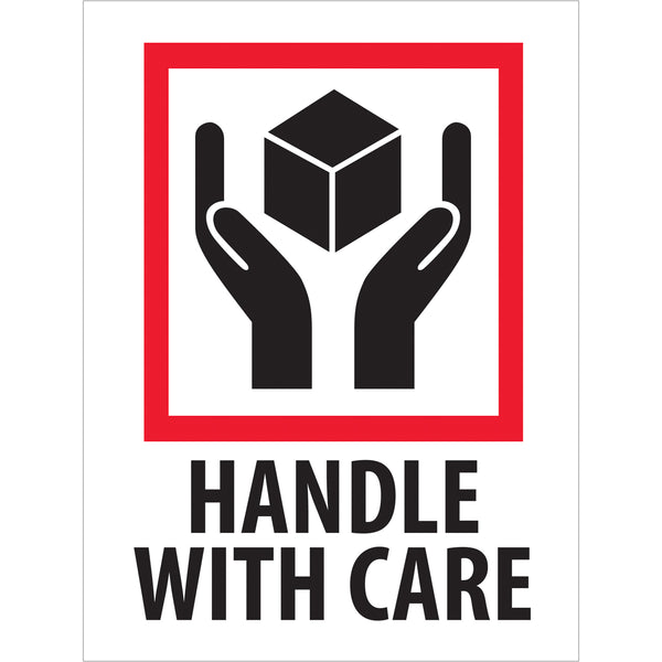 Handle with Care Pictorial Labels (3 x 4) 500/Roll