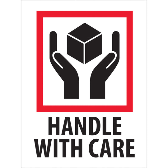 Handle with Care Pictorial Labels (3 x 4) 500/Roll