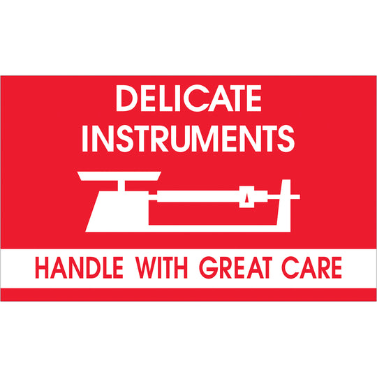 3 x 5" - "Delicate Instruments - HWC" Labels 500/Roll
