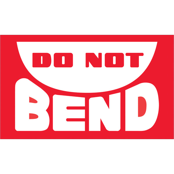 3 x 5" - "Do Not Bend" Labels 500/Roll