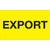 3 x 5" - "Export" (Fluorescent Yellow) Labels 500/Roll