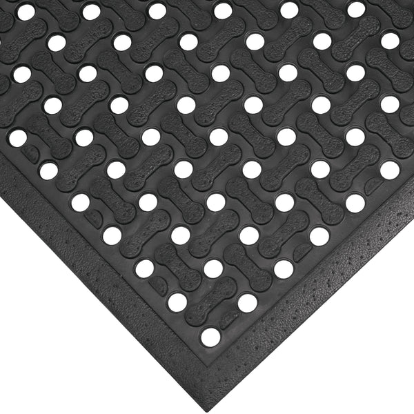 3 x 5 Feet Black Anti-Slip Drainage Mat
