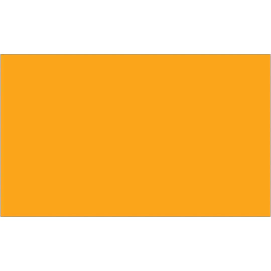 3 x 5" Fluorescent Orange Inventory Rectangle Labels 500/Roll