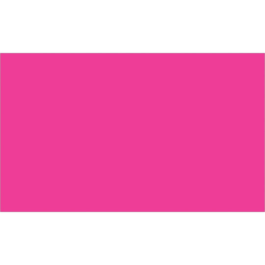 3 x 5" Fluorescent Pink Inventory Rectangle Labels 500/Roll