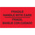 3 x 5" - "Fragil - Maneje Con Cuidado" (Fluorescent Red) Bilingual Labels 500/Roll
