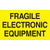 3 x 5" - "Fragile Electronic Equipment" (Fluorescent Yellow) Labels 500/Roll