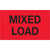 3 x 5" - "Mixed Load" (Fluorescent Red) Labels 500/Roll