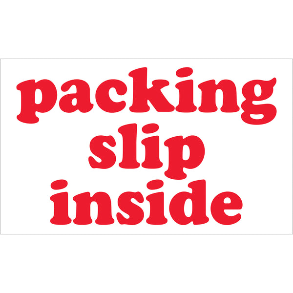 Packing Slip Inside Labels (3 x 5) 500/Roll