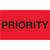 3 x 5" - "Priority" (Fluorescent Red) Labels 500/Roll