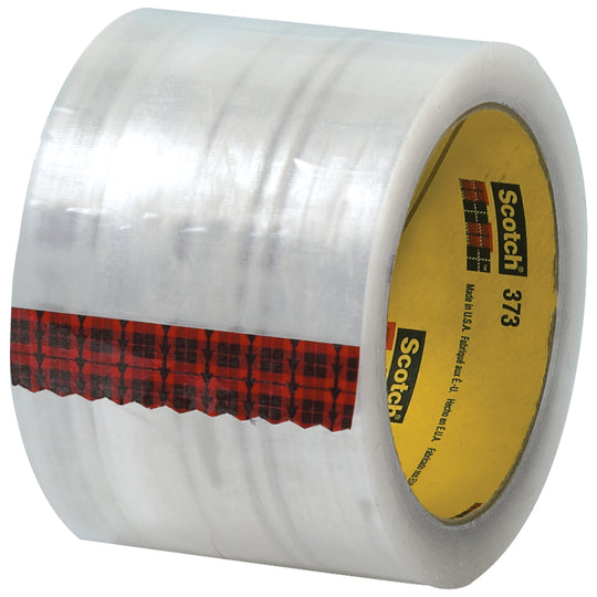 3" x 55 Yard Clear #373 (2.5 mil) 3M Carton Sealing Tape 24/Case