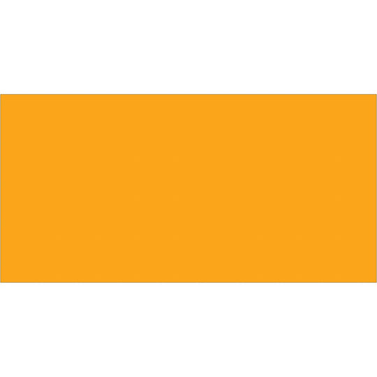 3 x 6" Fluorescent Orange Inventory Rectangle Labels 250/Roll