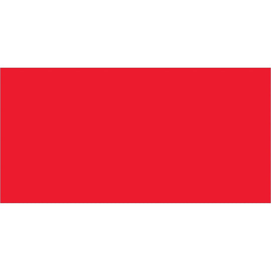 3 x 6" Fluorescent Red Inventory Rectangle Labels 250/Roll