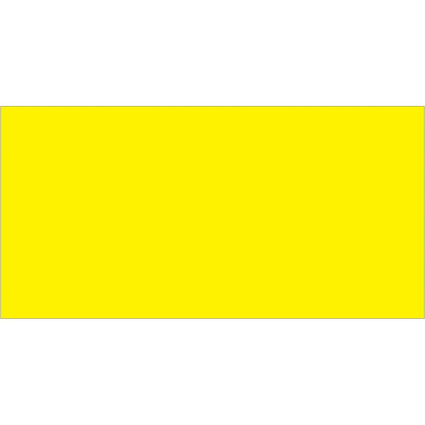 3 x 6" Fluorescent Yellow Inventory Rectangle Labels 250/Roll