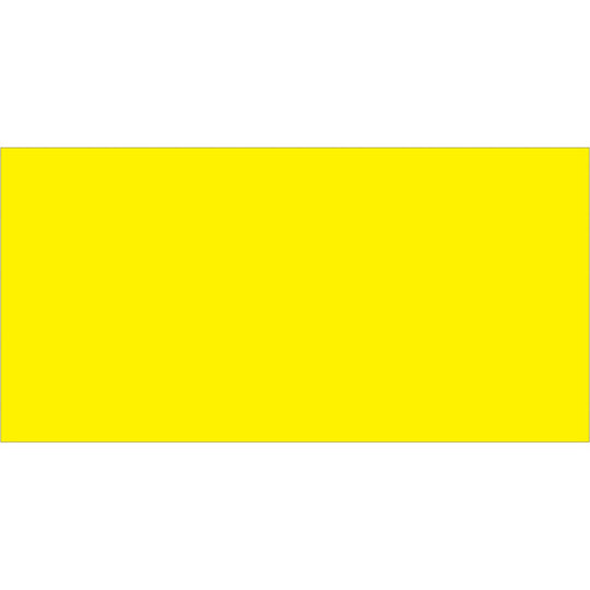 3 x 6" Fluorescent Yellow Inventory Rectangle Labels 250/Roll