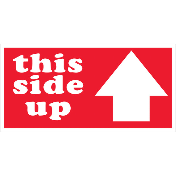 This Side Up (Arrow) Labels (3 x 6) 500/Roll