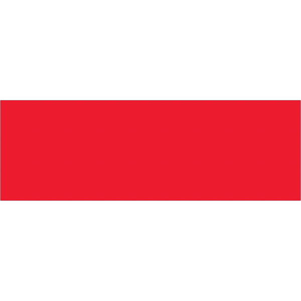 3 x 9" Fluorescent Red Inventory Rectangle Labels 250/Roll