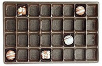 32 cavity 1-1/2 lb brown candy trays