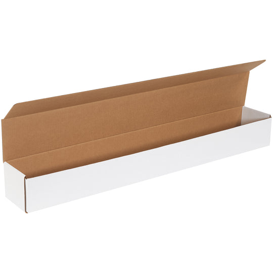 36 1/4 x 4 7/8 x 4 White Corrugated Mailers 50/Bundle