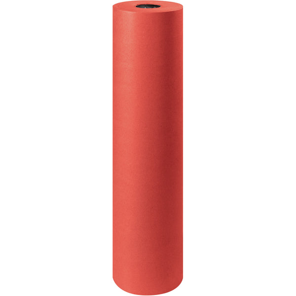 36" 50 lb. Red Kraft Paper Rolls 1000 Feet/Roll