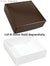 3-11/16 x 3-11/16 x 1-1/8 Brown 3 oz. Square Candy Box LID 250/Case