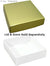 3-11/16 x 3-11/16 x 1-1/8 Gold 3 oz. Square Candy Box LID 250/Case