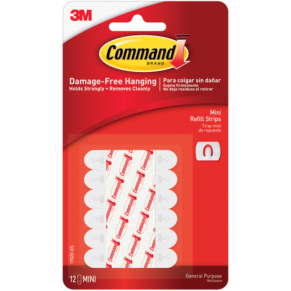 3M 17020 Command Refill Strips - Mini 6/Case