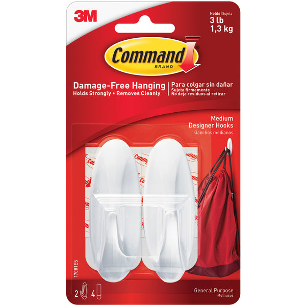 3M 17081 Command Designer Hooks and Strips 6/Case