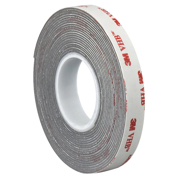 1" x 5 yds. Gray 3M 4941 VHB Tape
