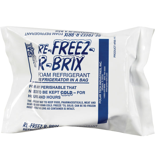 4 1/2 x 4 x 1 1/2 Re-Freez-R-Brix Cold Bricks  12/Case