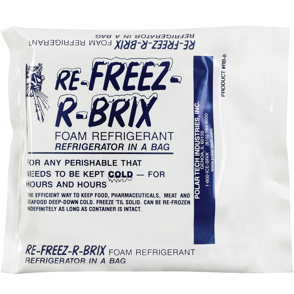4 1/2 x 4 x 3/4 Re-Freez-R-Brix Cold Bricks 42/Case
