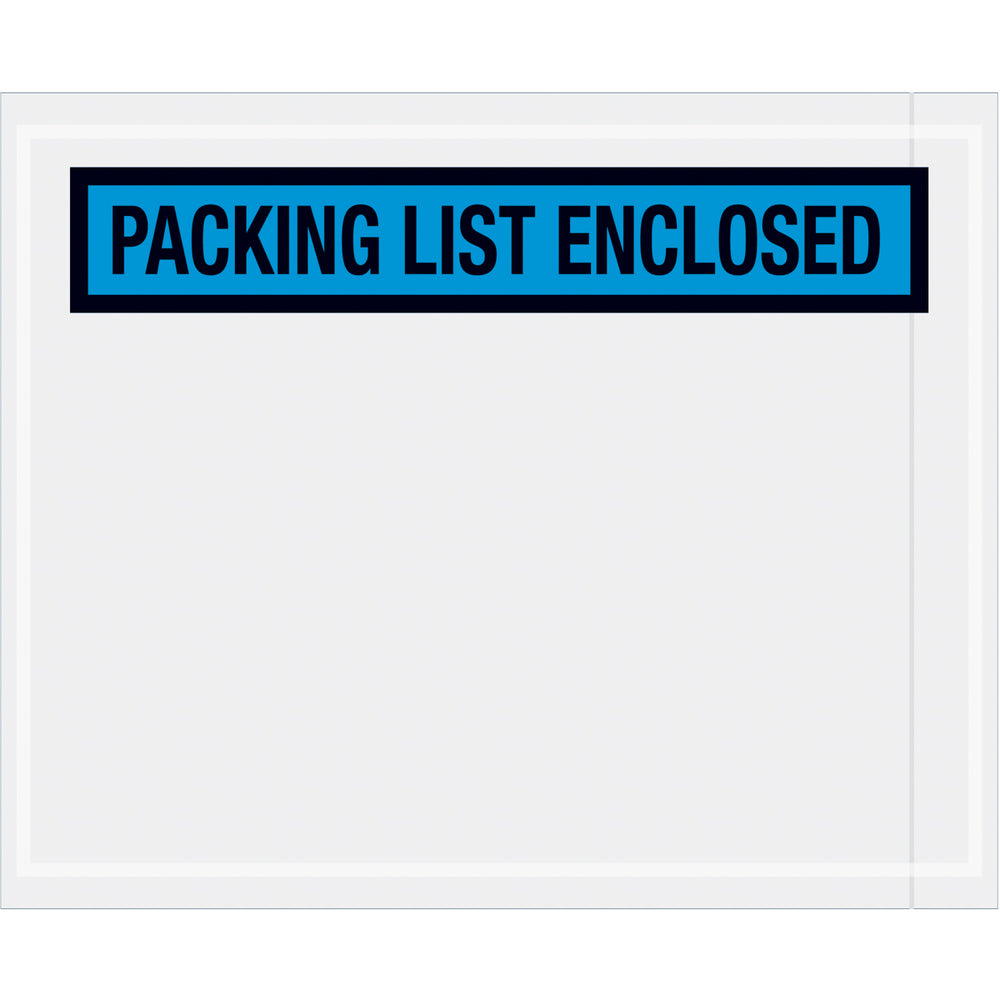 41/2 x 51/2 Packing List Enclosed Envelopes (Panel Face) YELLOW